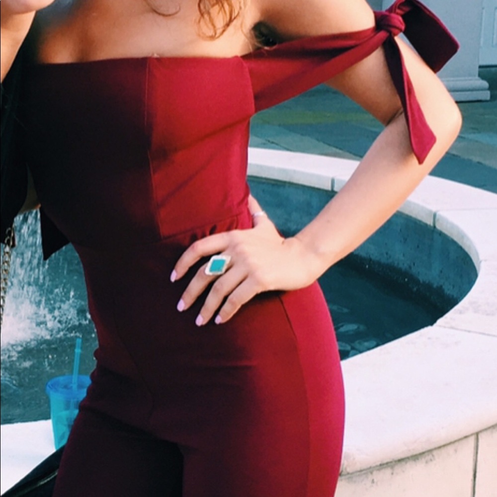 Off the shoulder jumpsuit